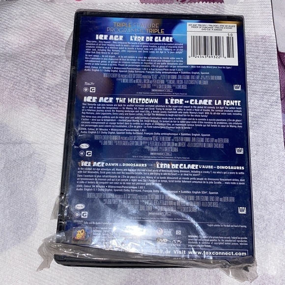 Donated4/$20 Ice Age  The Meltdown Ice Age Dawn of the Dinosaurs Triple Feature - Picture 2 of 3